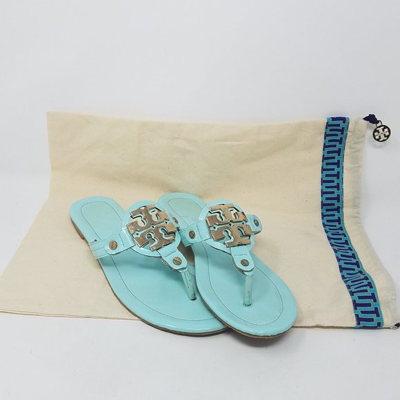 Tory Burch Shoes - Tory Burch sandals spring mint MILLER METAL LOGO